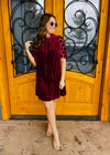 Simple Times Velvet Dress