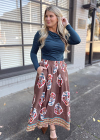 No Better Time Midi Skirt