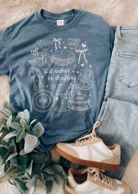 I'd Rather Be Thrifting Graphic Tee (S-2XL)