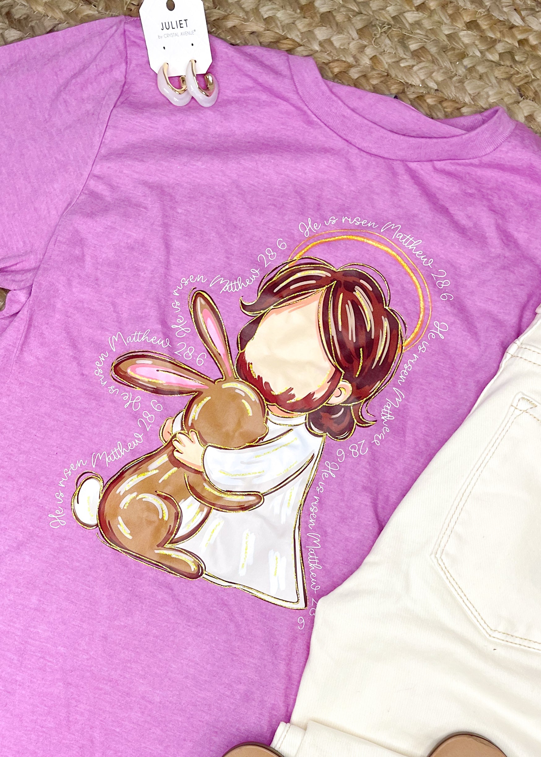 He Is Risen Matthew 28:6 Graphic Tee (S-2XL)