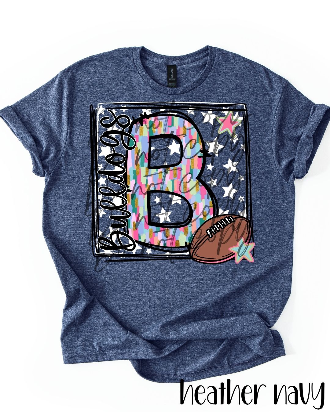 Star Box Mascot Letter Graphic Tee (S-2XL)