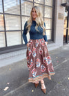 No Better Time Midi Skirt