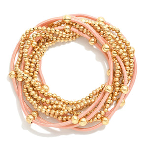 Blush Gold Beaded Set