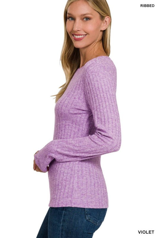 For Good Reason Ribbed Long Sleeve