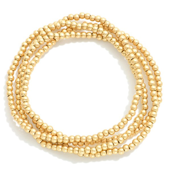 Dainty Perfection Gold Bracelet Set