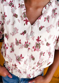 Blushing Meadow Smock Top