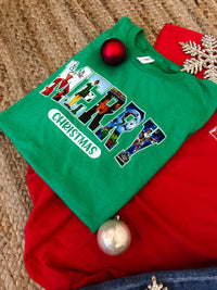 Merry Christmas Graphic Tee (S-2XL)