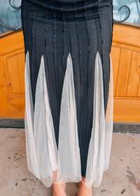 Classic Composition Solid Knit Maxi Dress