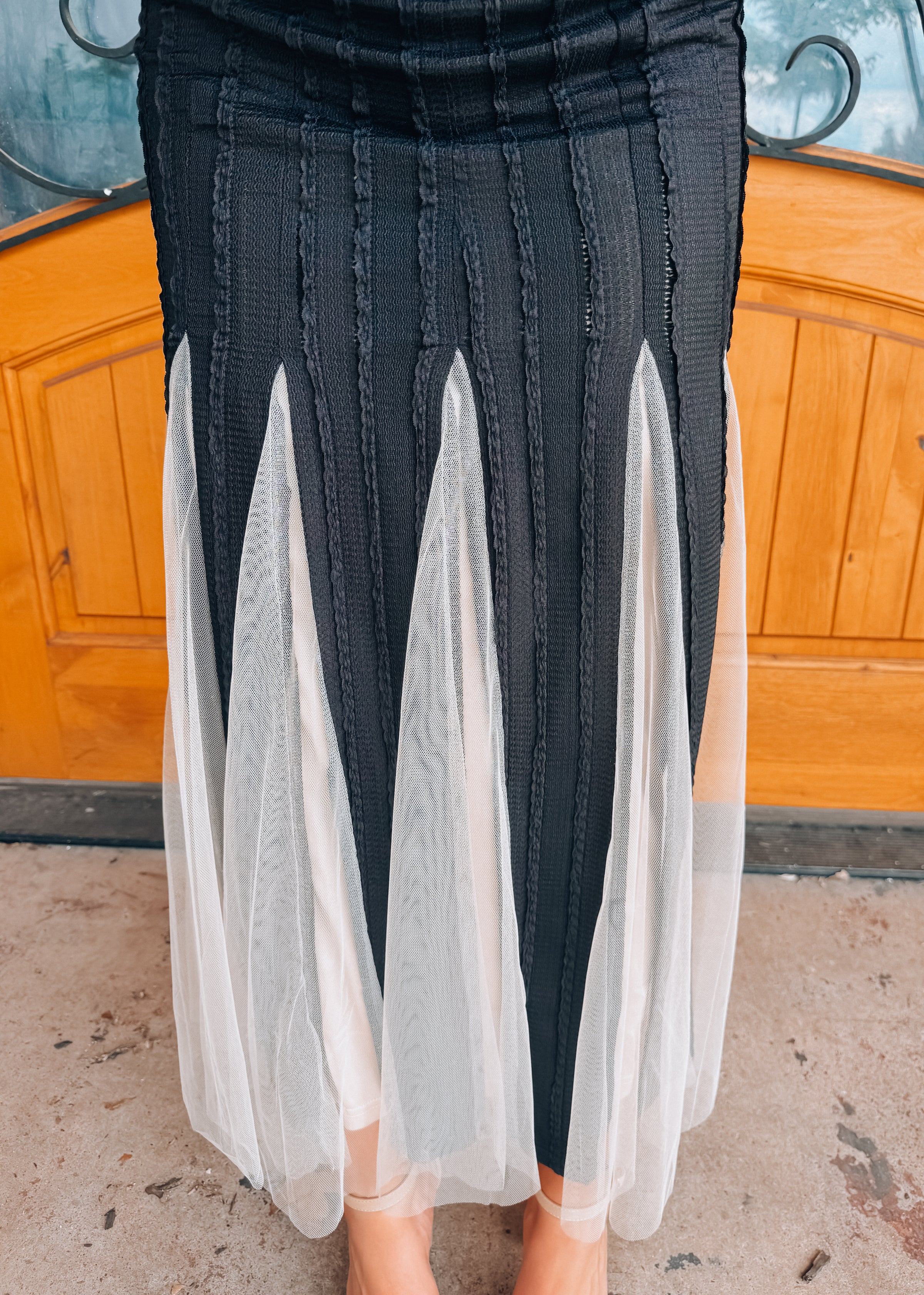 Classic Composition Solid Knit Maxi Dress