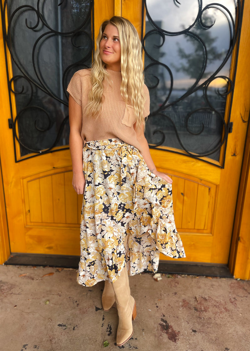 Wherever You Are Knit Pocket Sweater Top