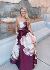 Pressed Petals Strapless Maxi Dress
