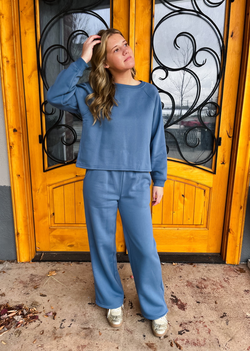 At Its Best Fleece Long Sleeve Two Piece Set