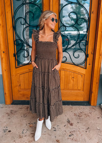 Plaid To Meet You Midi dress