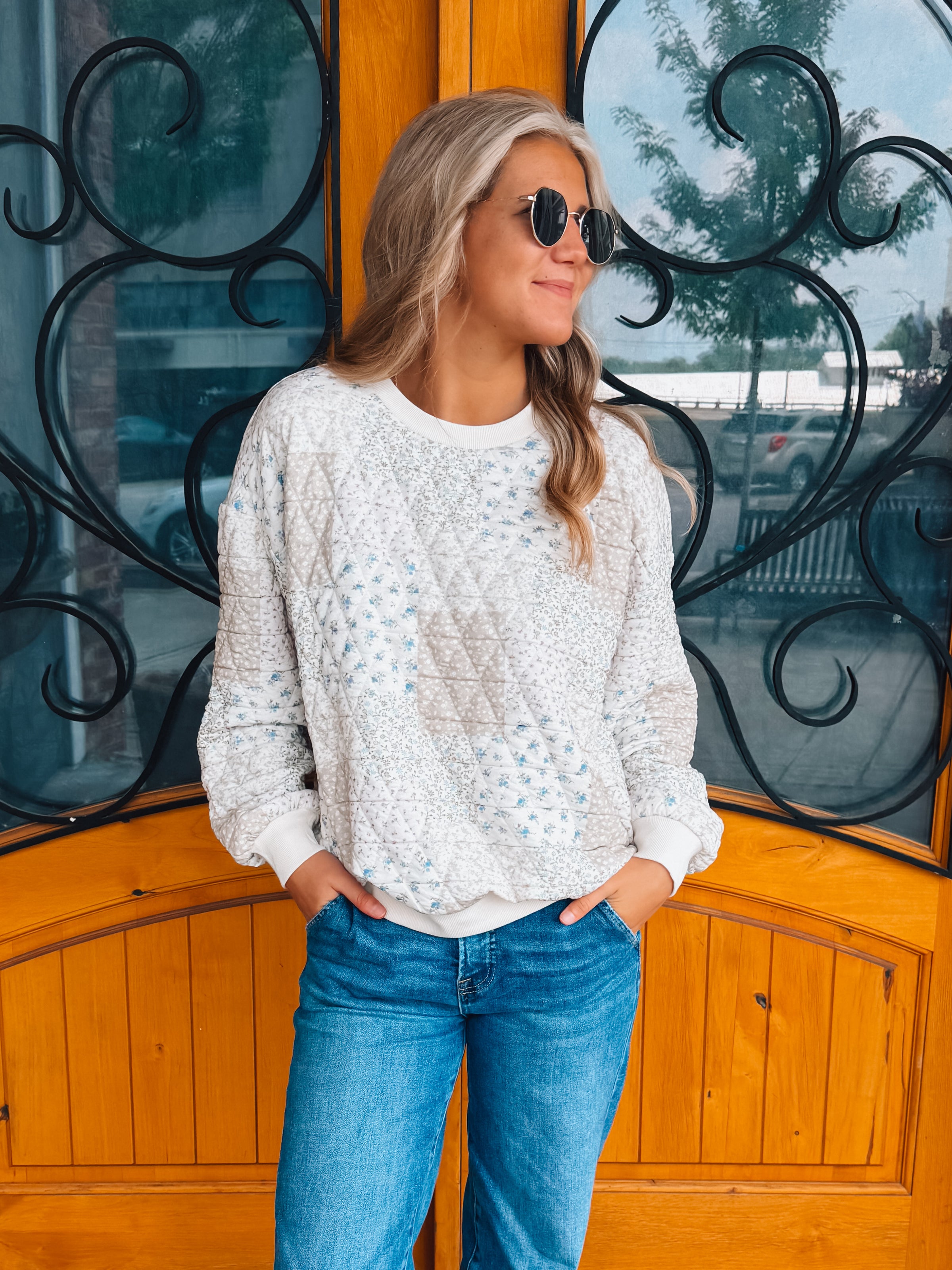 Patchwork Petals Quilted Top