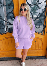 Just Let me Adore You Scuba Pullover & Short Set