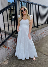 With You In Mind Ruffle Maxi Dress