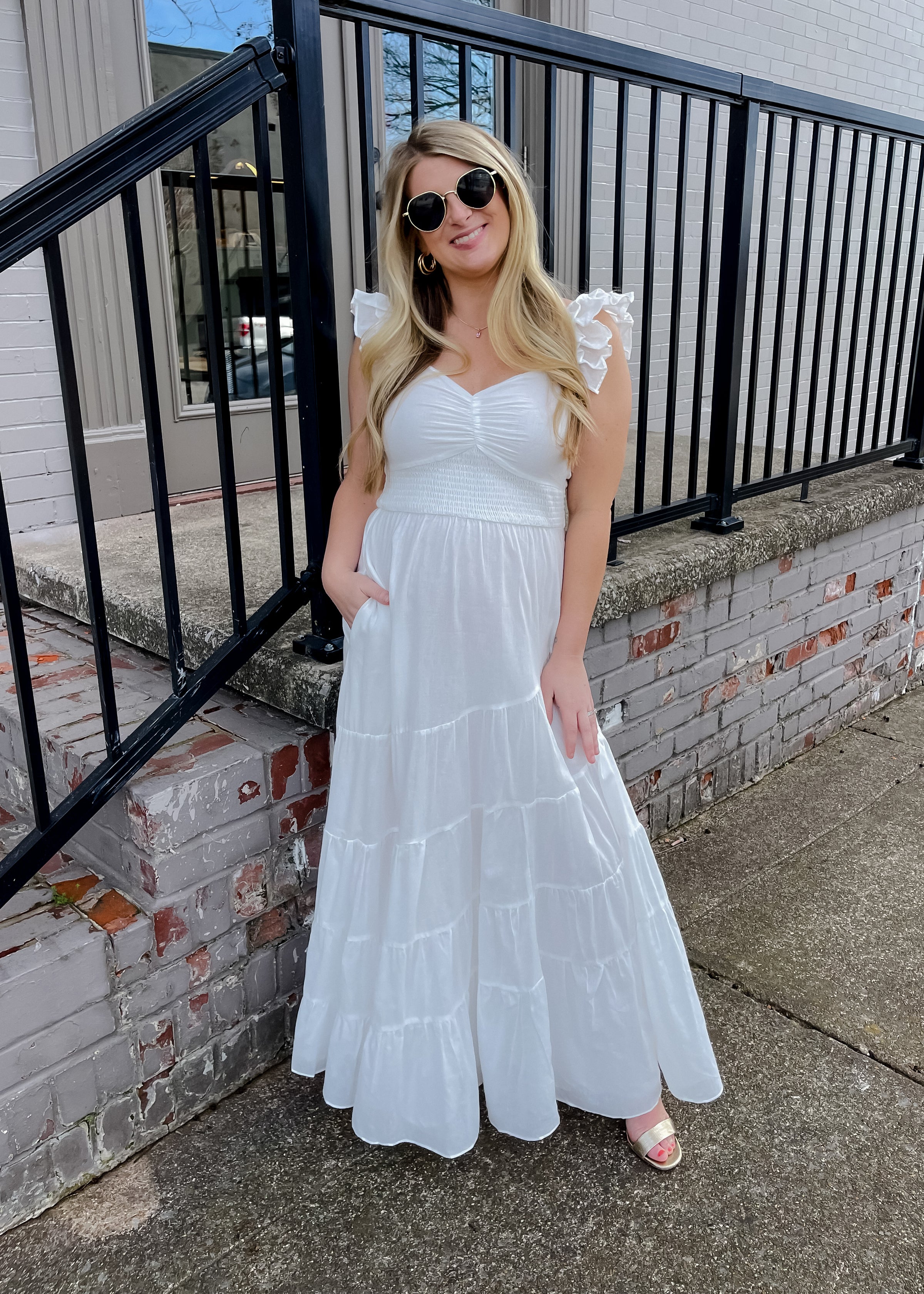 With You In Mind Ruffle Maxi Dress