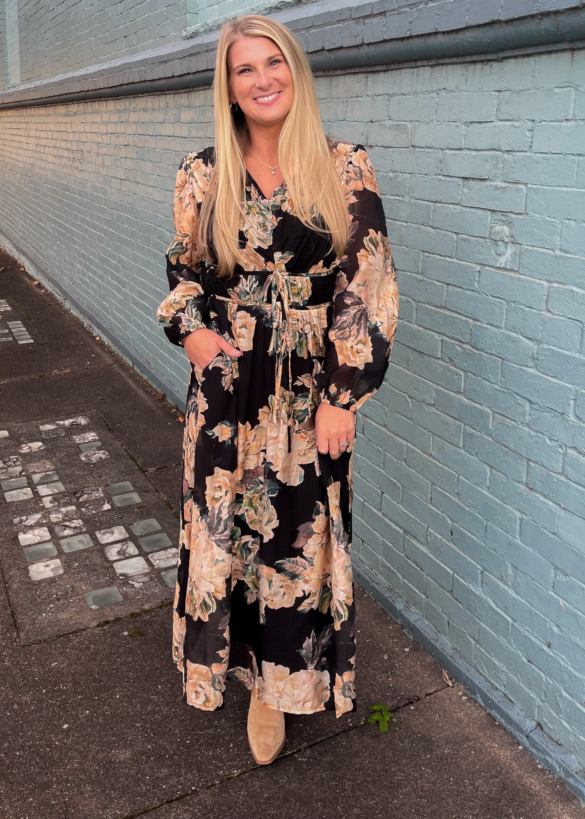 Just Going With It Midi Dress