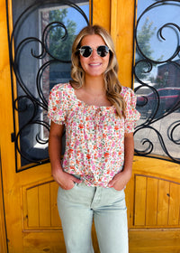 Roaming Around Floral Top (S-XL)