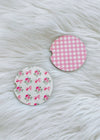 Pretty in Pink Car Coasters