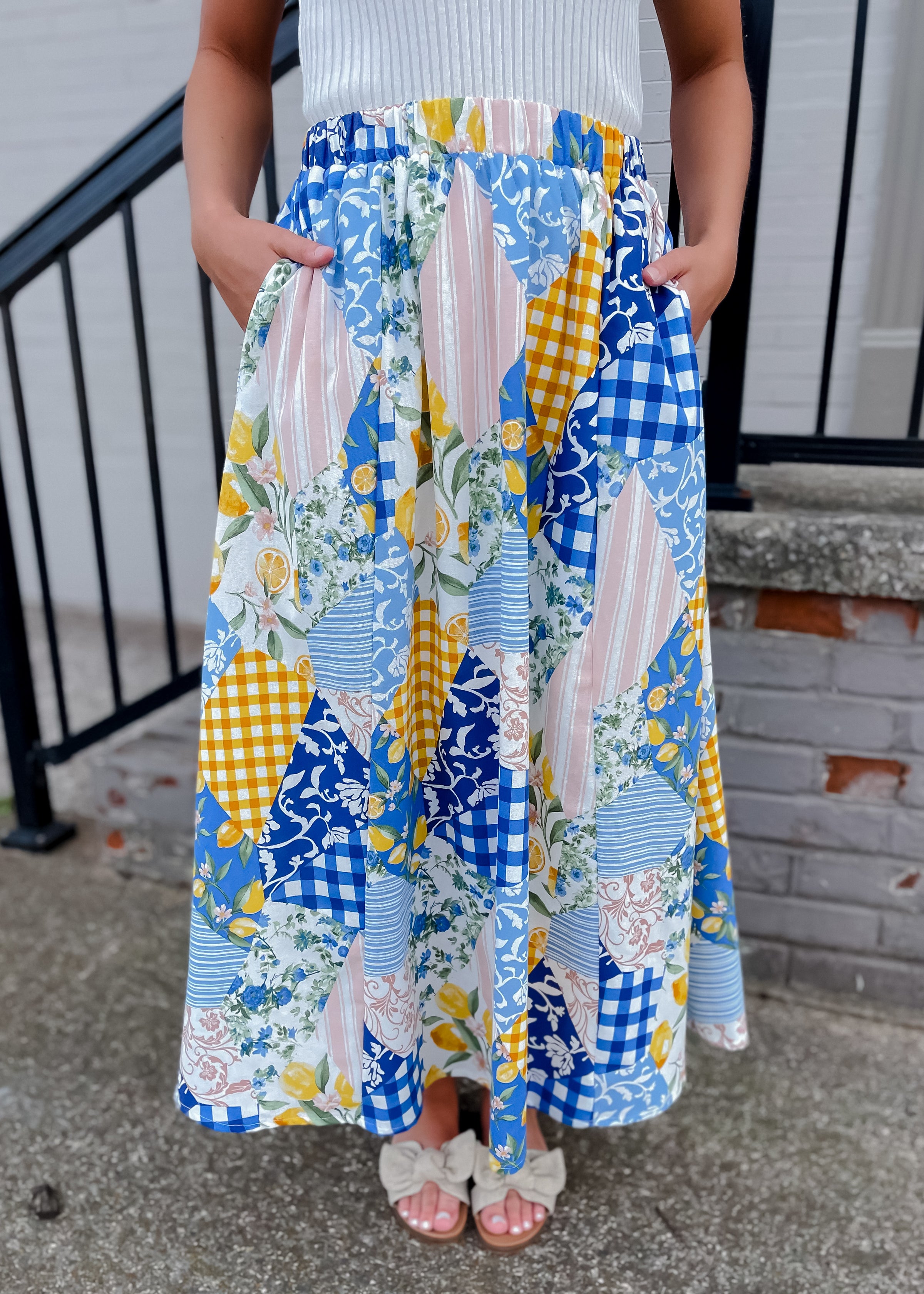 A Beautiful Arrangement Midi Skirt