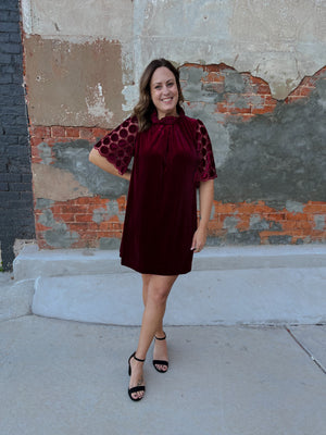 Simple Times Velvet Dress