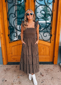 Plaid To Meet You Midi dress