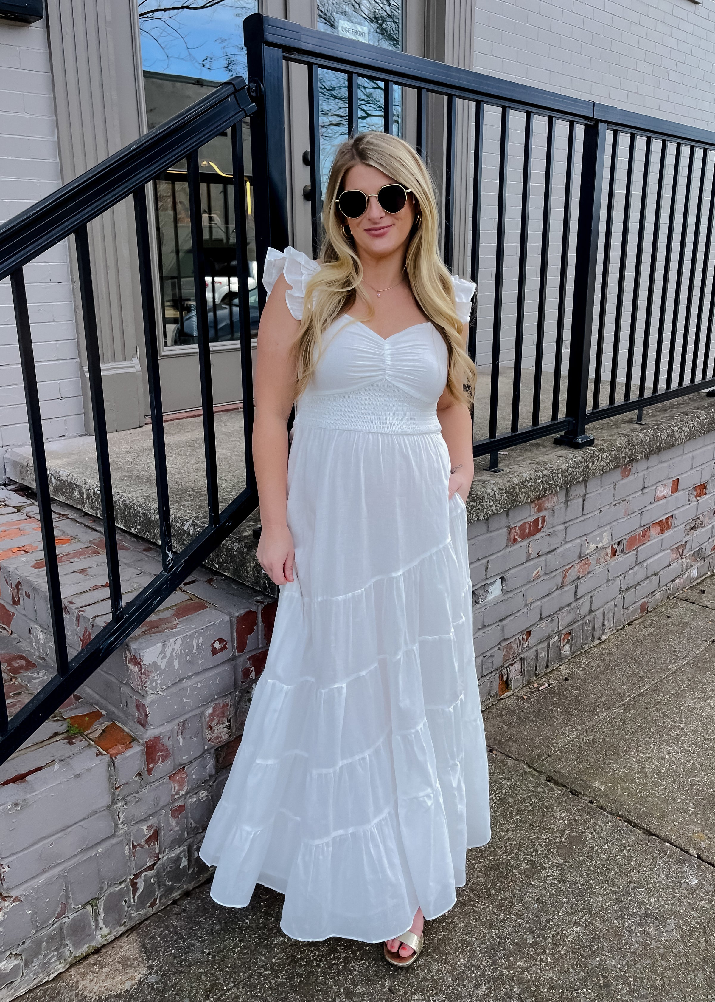 With You In Mind Ruffle Maxi Dress