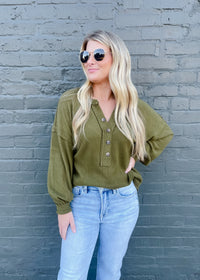 Don’t You Worry Long Sleeve Knit Top