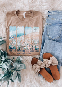 She Is Clothed In Strength Proverbs 31:25 Graphic Tee (S-2XL)