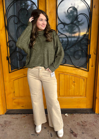 Run The Show Turtle Neck Fleece Sweater