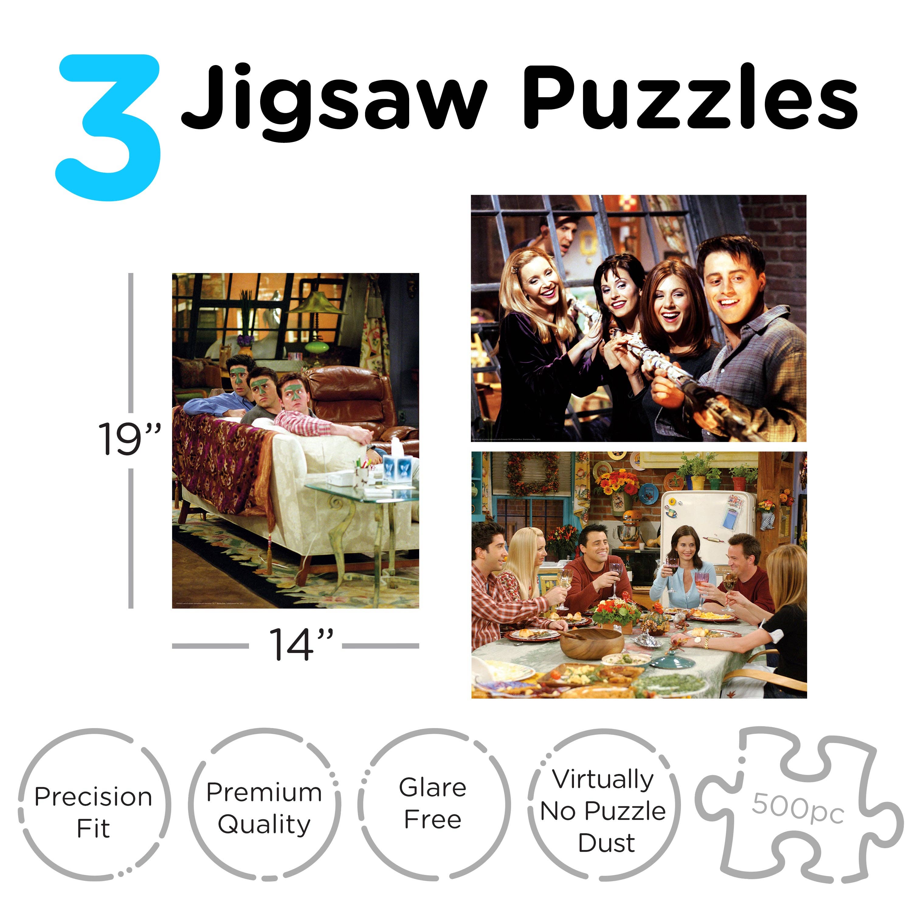 Friends Puzzle – 500 Teile, Offiziell Lizenziert, 35x48 Cm, Für Erwachsene