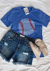 Checkered Baseball Graphic Tee (S-2XL)