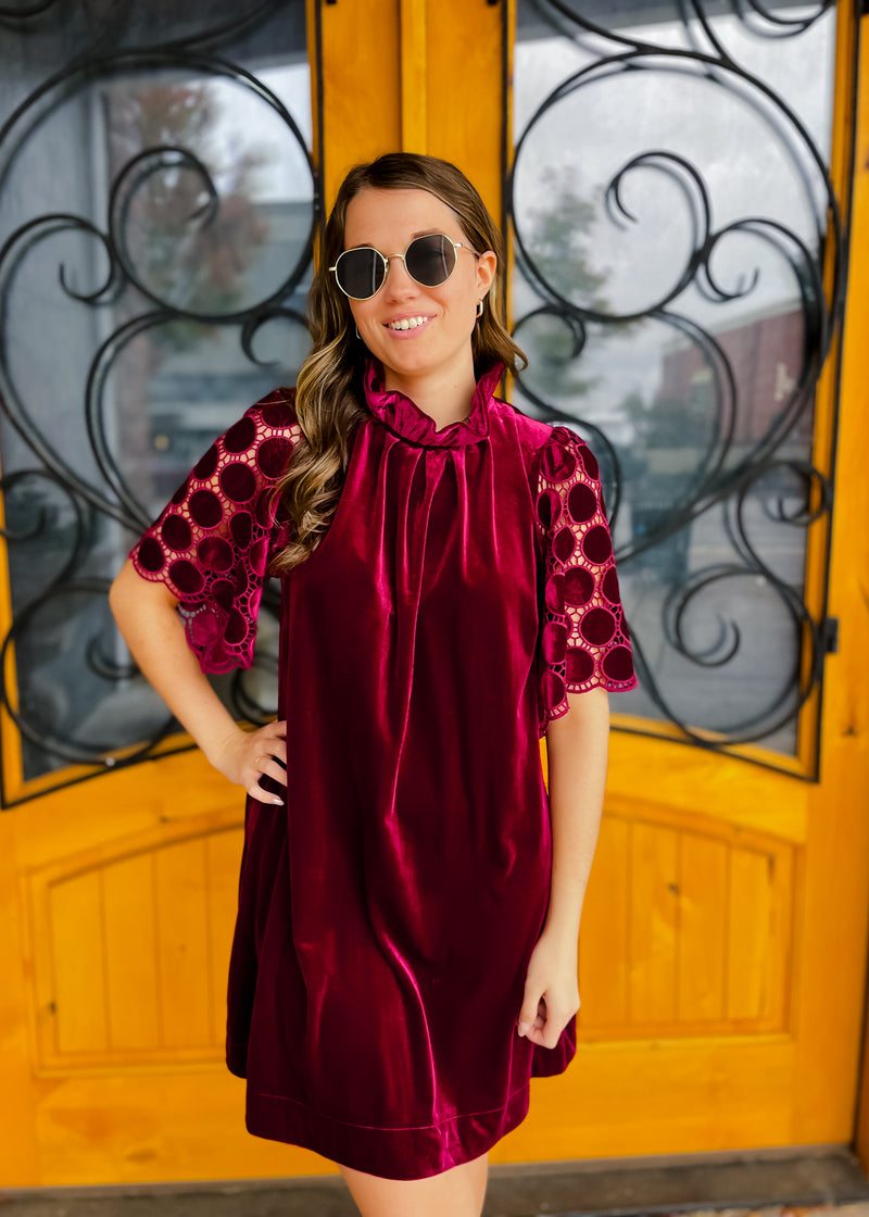 Simple Times Velvet Dress