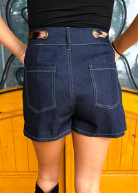 Wild Side Dark Wash Denim Skort