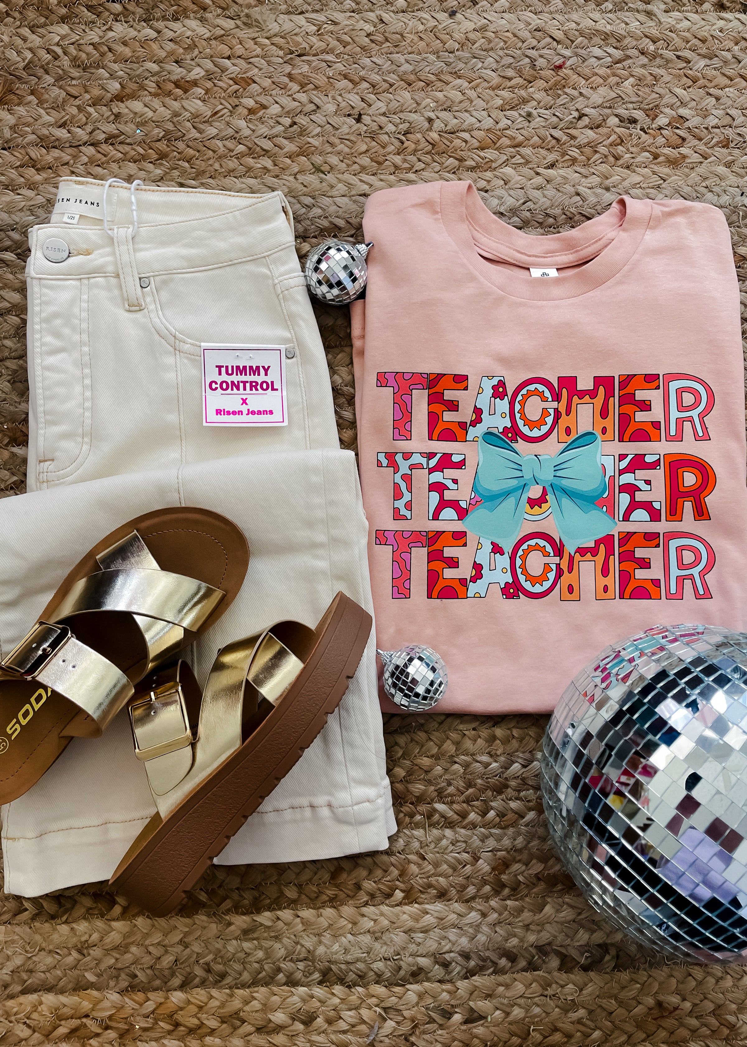 Preppy Teacher Bow Graphic Tee (S-2XL)