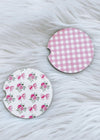 Pretty in Pink Car Coasters