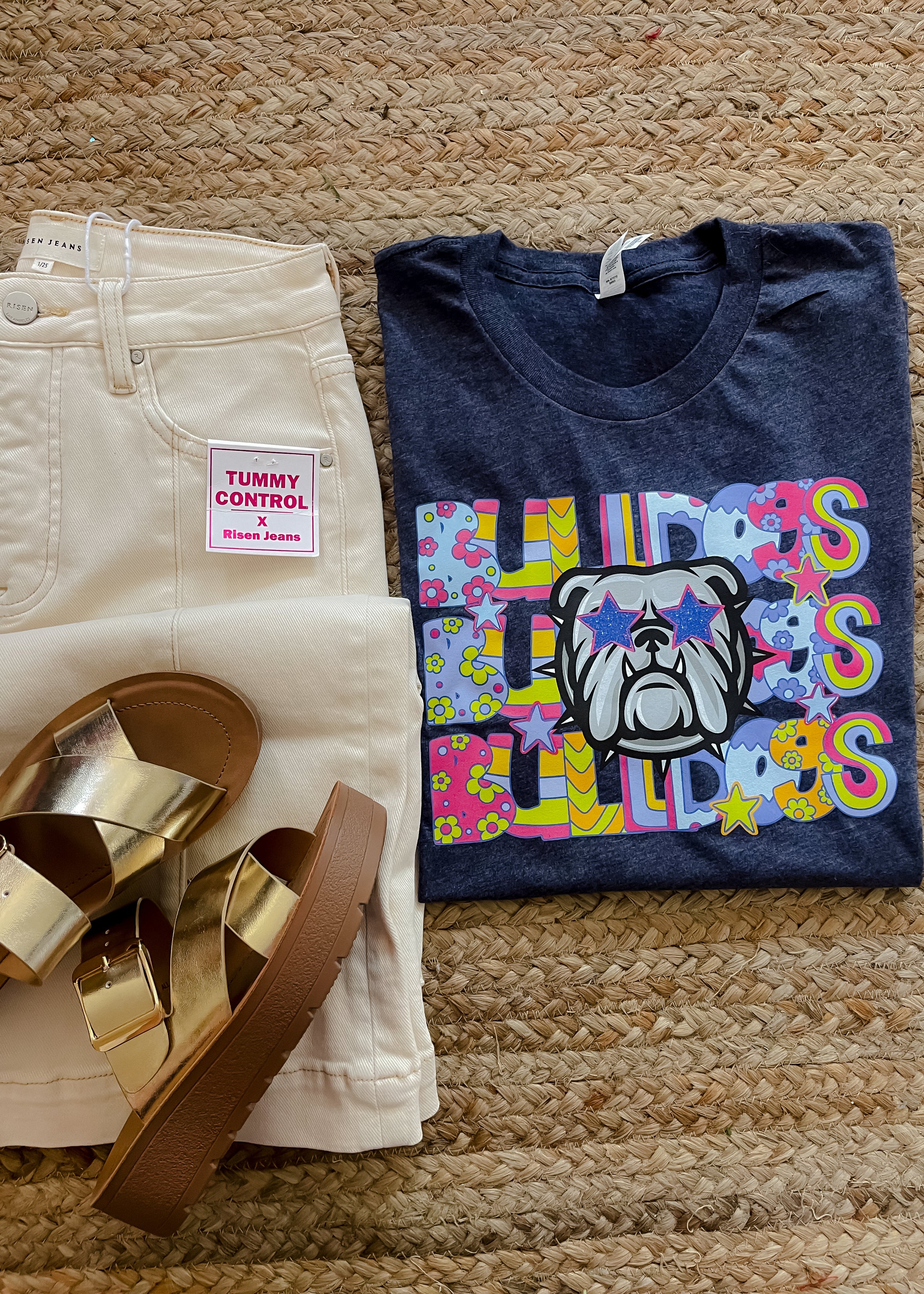 Preppy Bulldogs Graphic Tee (S-2XL)