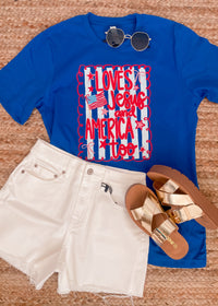 Loves Jesus And America Too Graphic Tee (S-2XL)