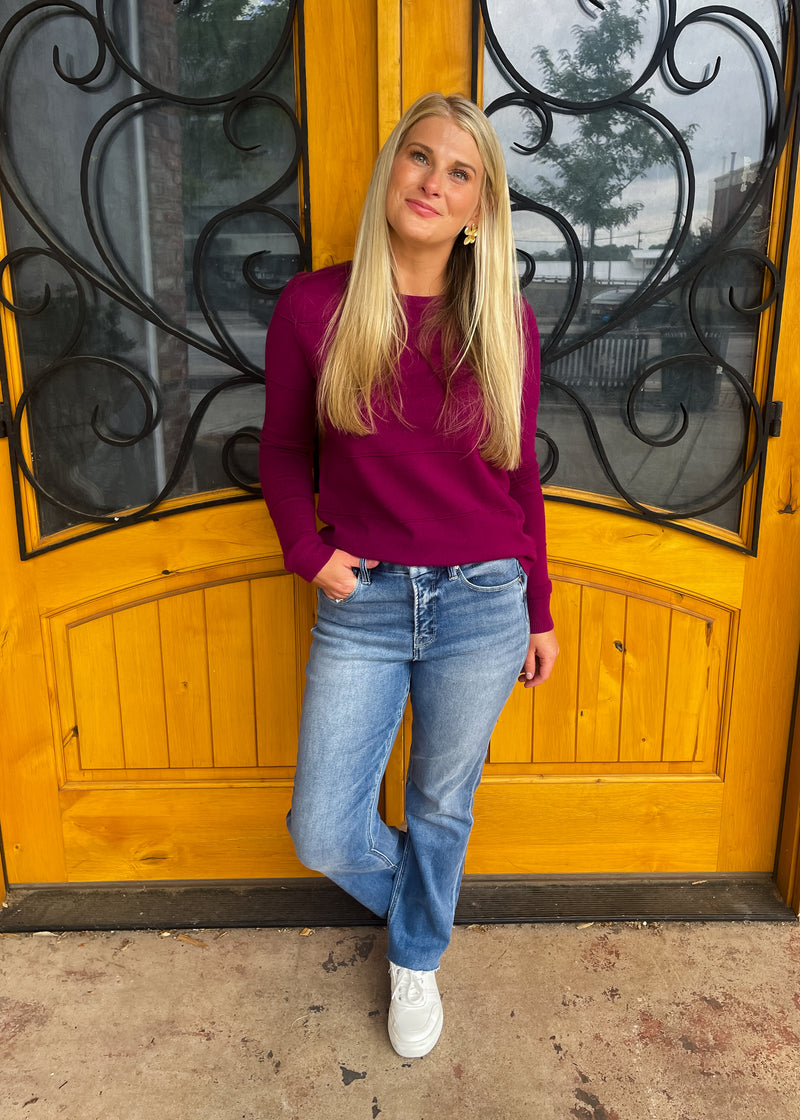 Made My Day Tummy Control Straight- Risen Jeans