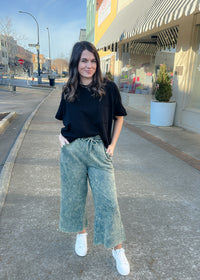 Finding Comfort Acid Wash Pants