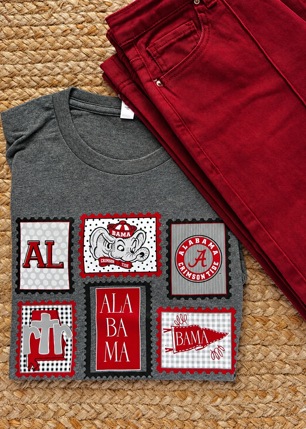 Classic Collegiate Stamp Graphic Tee - Alabama (S-2XL)