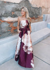 Pressed Petals Strapless Maxi Dress