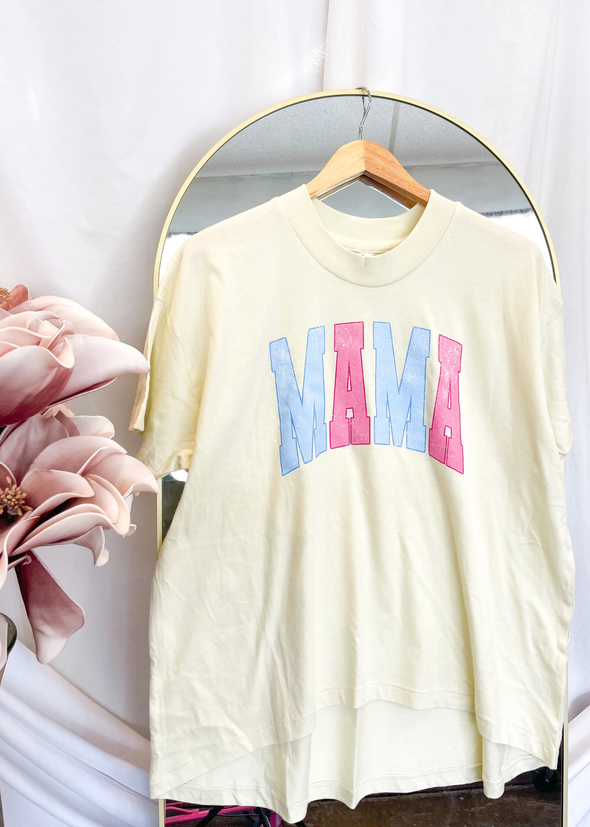 Mama Mock Neck Graphic tee (S-2XL)