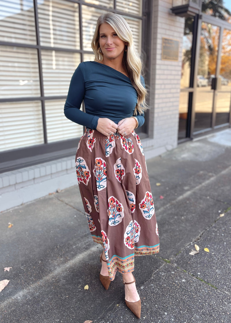 No Better Time Midi Skirt