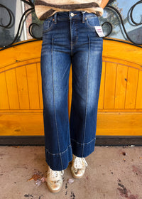 Double Down Tummy Control Wide Leg Jeans