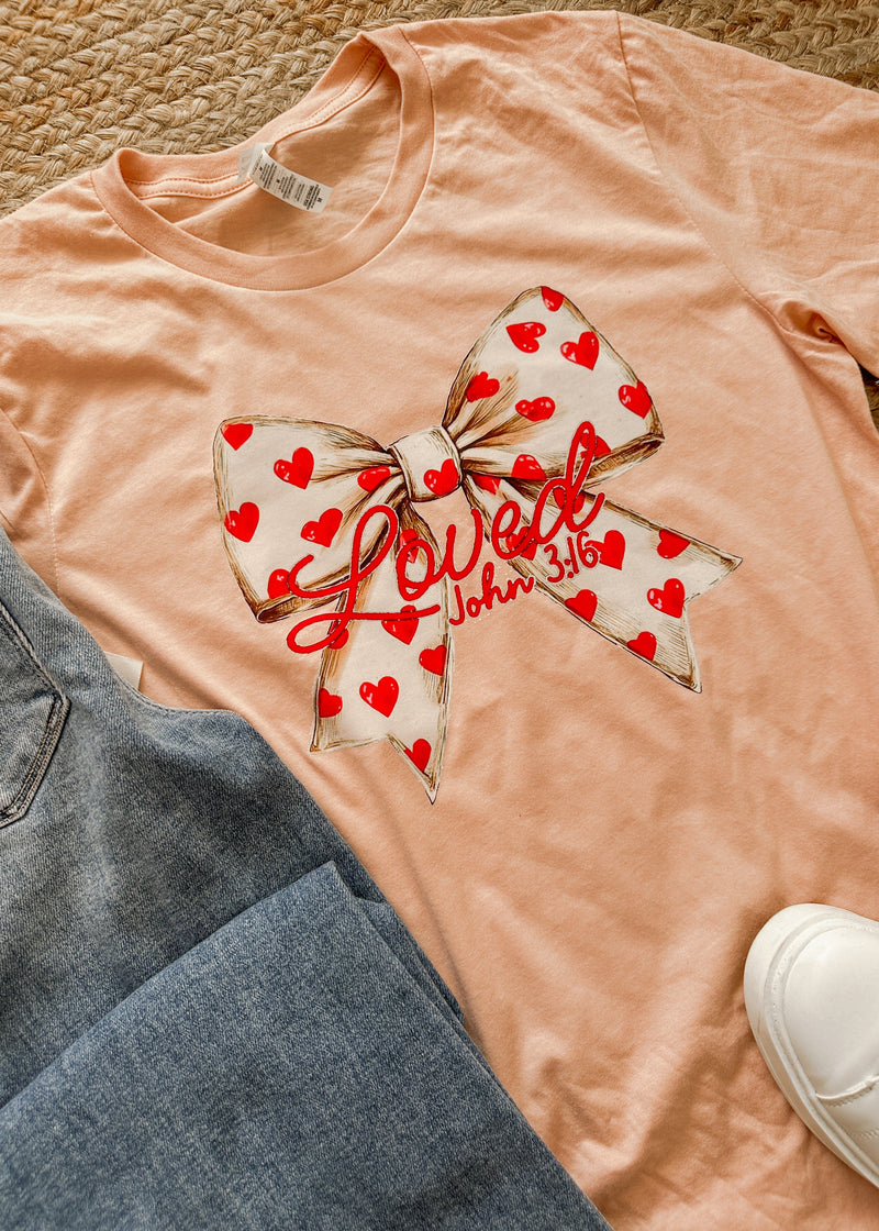 Loved Bow Graphic Tee (XS-2XL)