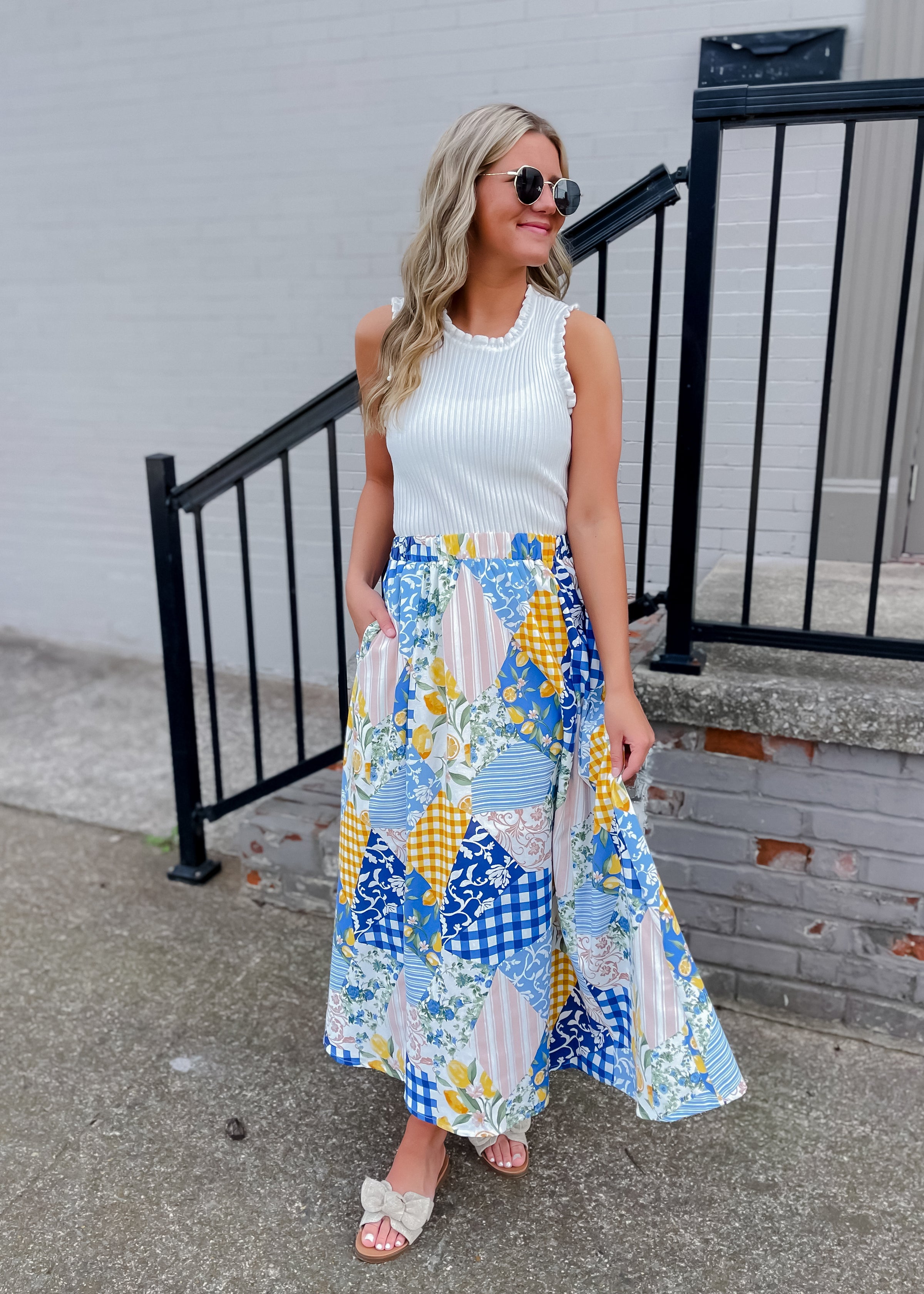 A Beautiful Arrangement Midi Skirt