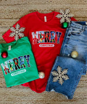 Merry Christmas Graphic Tee (S-2XL)