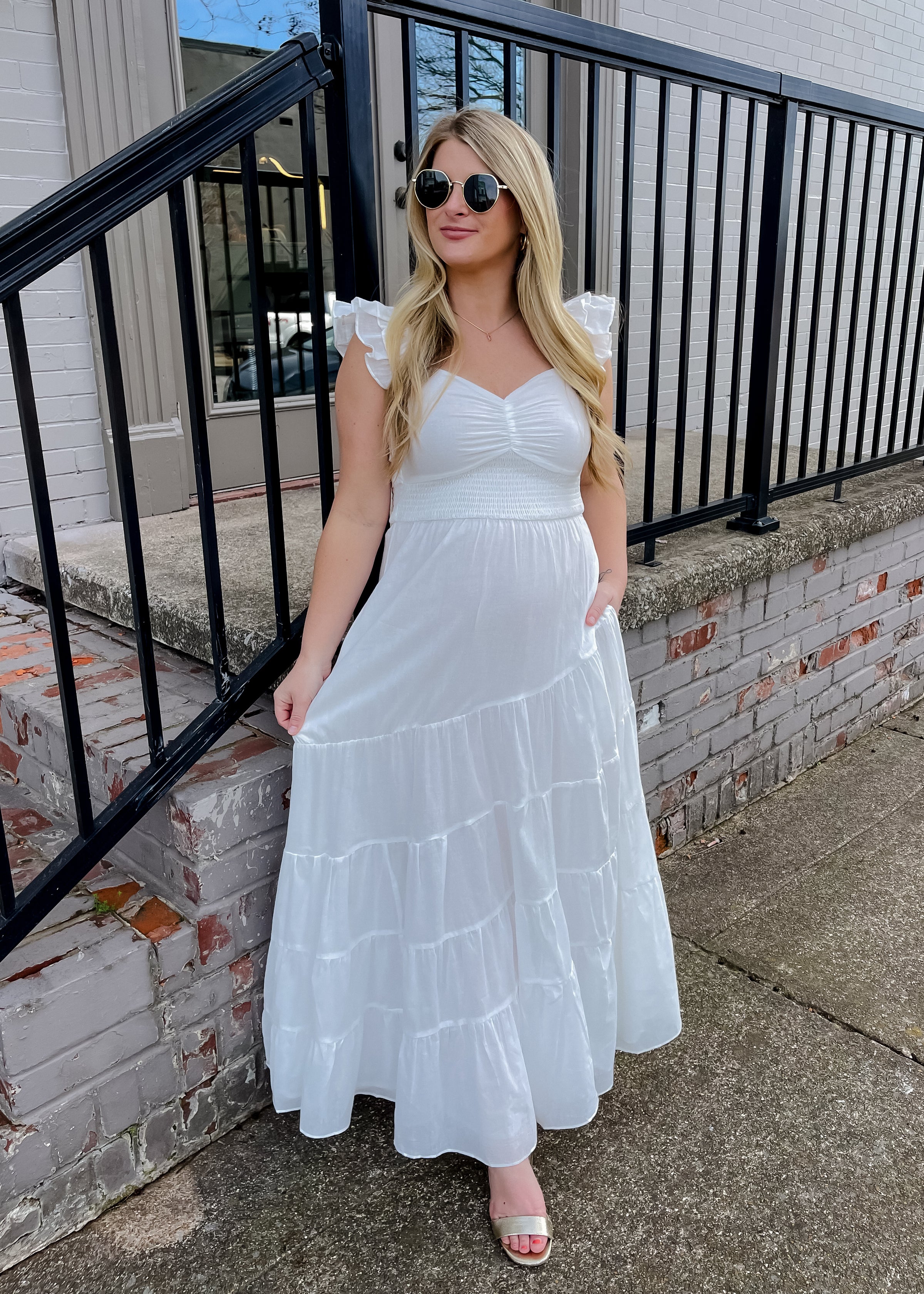 With You In Mind Ruffle Maxi Dress